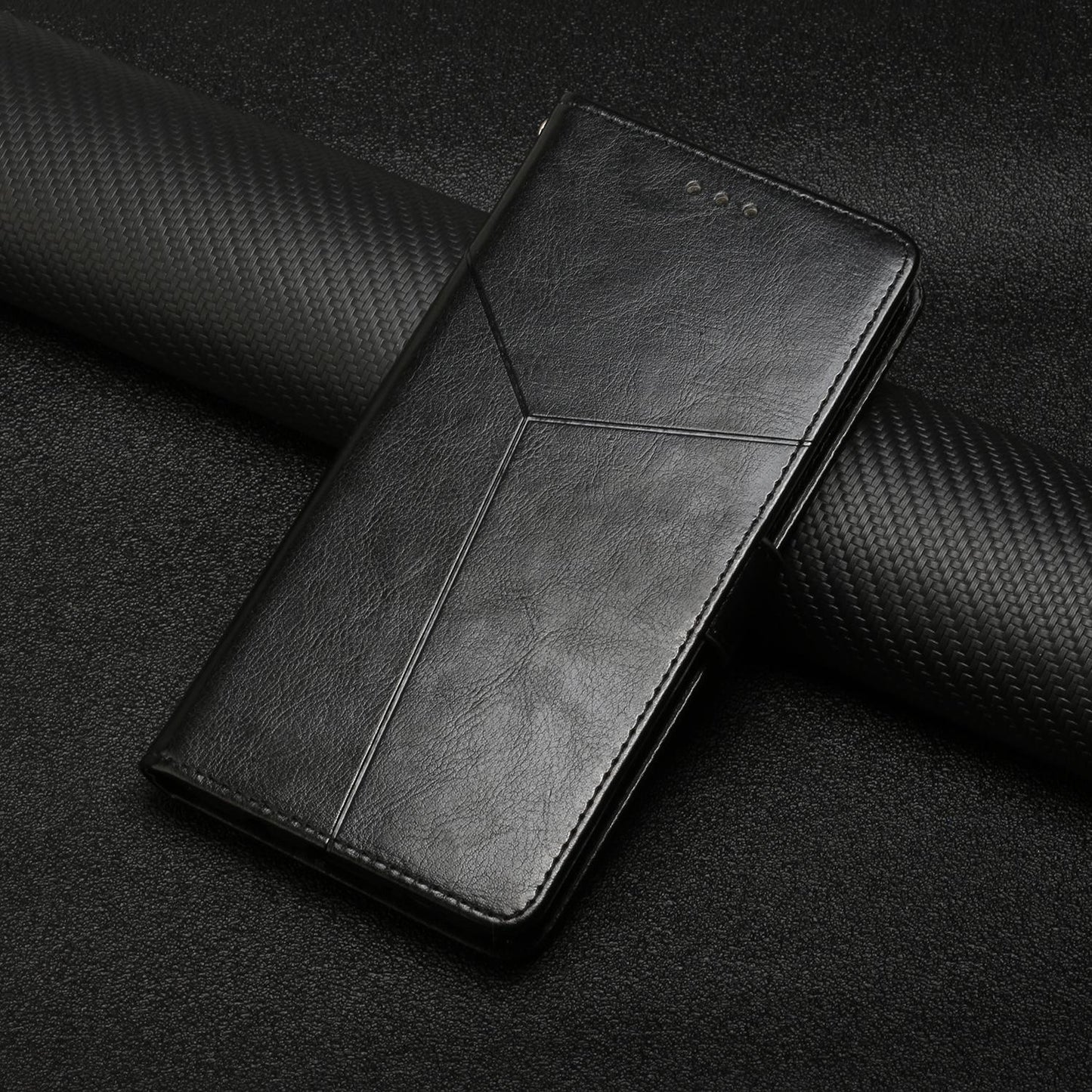 For vivo V50 Lite 5G HT01 Y-shaped Pattern Flip Leather Phone Case(Black)