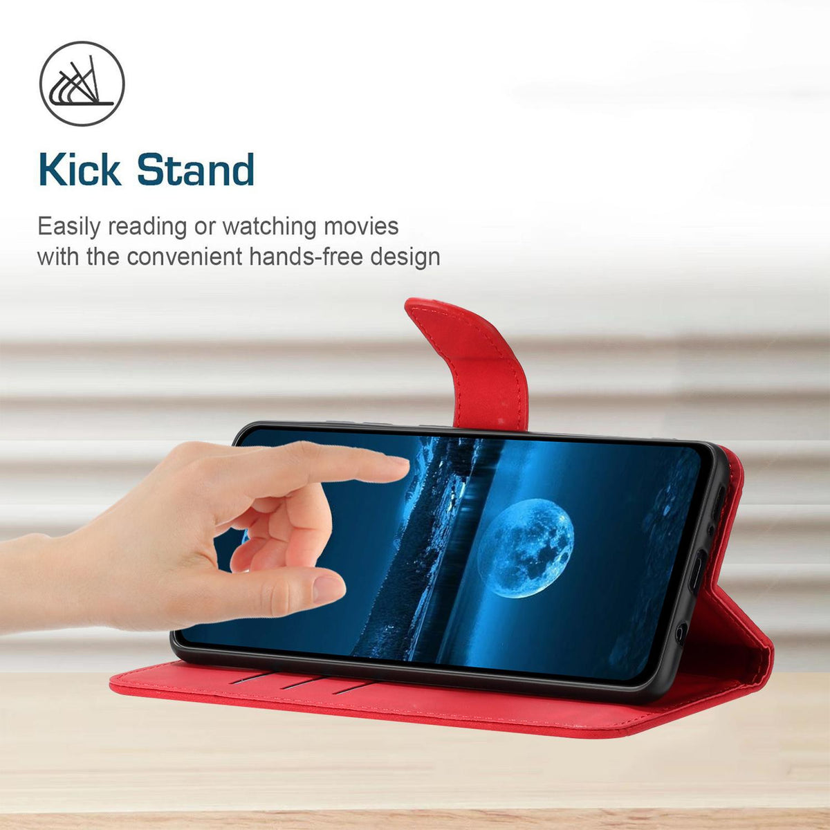 Compatible with iPhone 18 Pro Max & 17 Pro Max Stitching Embossed Leather Phone Case - Red