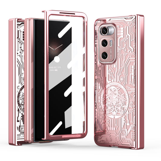 For Xiaomi Mi Mix Fold Mechanical Legend Integrated Electroplating All-inclusive Phone Case(Rose Gold)