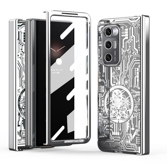 For Xiaomi Mi Mix Fold Mechanical Legend Integrated Electroplating All-inclusive Phone Case(Silver)