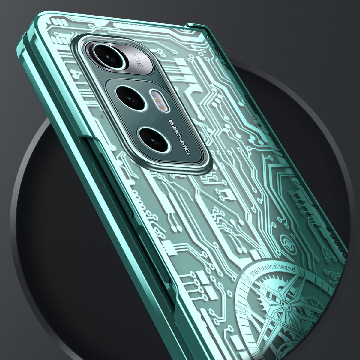 For Xiaomi Mi Mix Fold Mechanical Legend Integrated Electroplating All-inclusive Phone Case(Green)