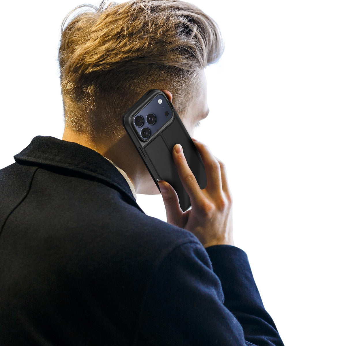 Compatible with iPhone 18 Pro Max DUX DUCIS Skin Pro Series Flip Leather Phone Case - Black