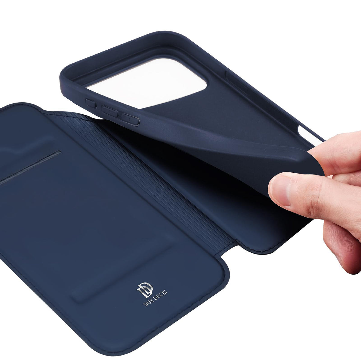 Compatible with iPhone 18 Pro Max DUX DUCIS Skin Pro Series Flip Leather Phone Case - Blue