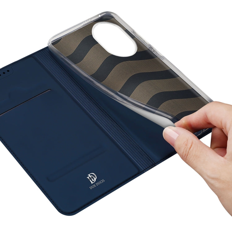 For Honor 100 Pro DUX DUCIS Skin Pro Series Flip Leather Phone Case(Blue)