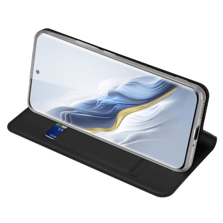 For Honor Magic6 DUX DUCIS Skin Pro Series Flip Leather Phone Case(Black)