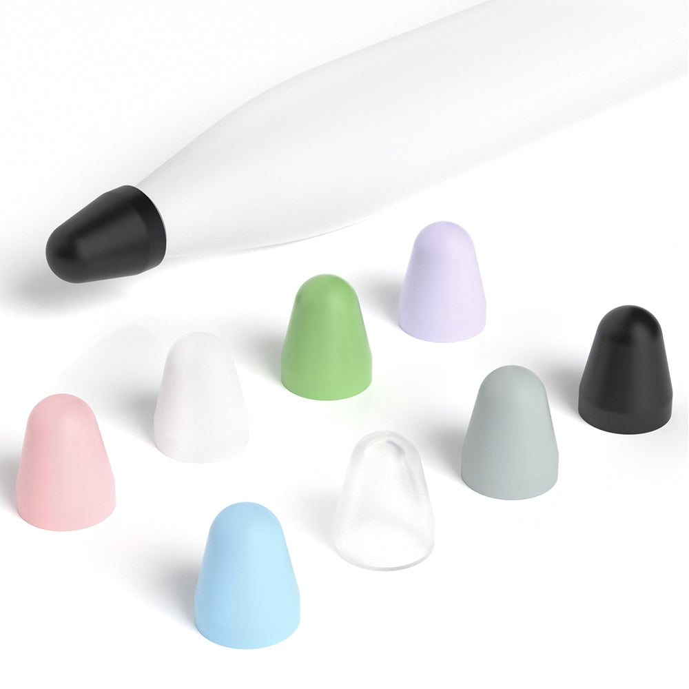 For Xiaomi Stylus Pen 2 8pcs / Set Silicone Wear-resistant Stylus Nib Cover(Black)