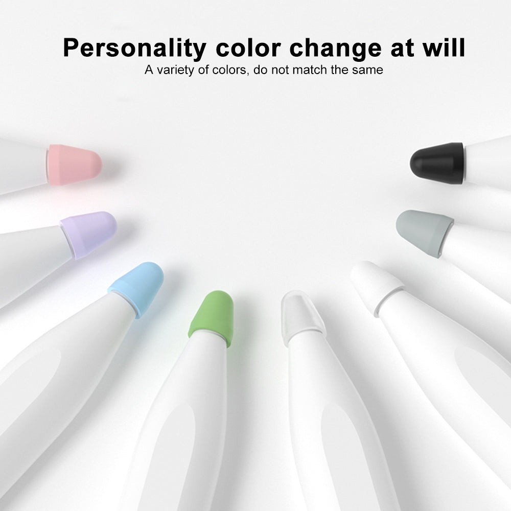 For Xiaomi Stylus Pen 2 8pcs / Set Silicone Wear-resistant Stylus Nib Cover(Black)