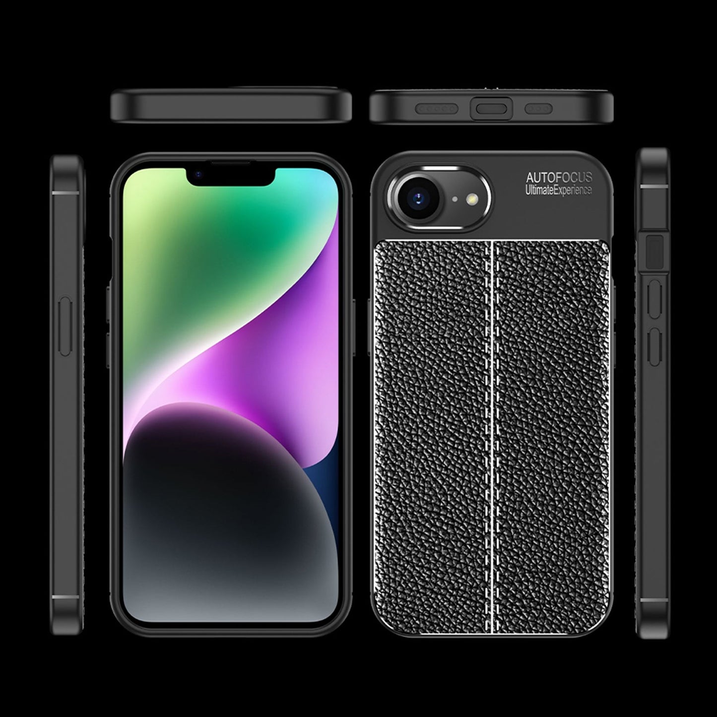 For iPhone 16e Litchi Texture Shockproof TPU Phone Case(Blue)