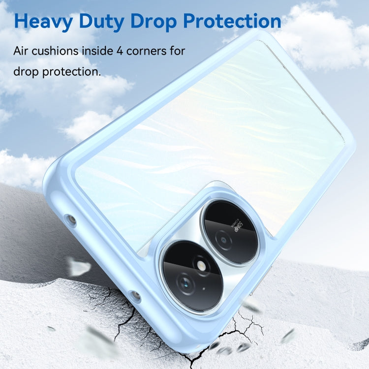 For Honor Play 50 Plus Colorful Series Acrylic Hybrid TPU Phone Case(Blue)