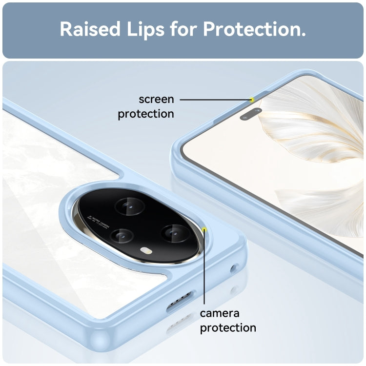 For Honor 100 Pro Colorful Series Acrylic Hybrid TPU Phone Case(Blue)