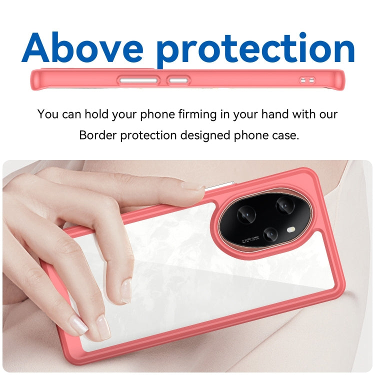 For Honor 100 Pro Colorful Series Acrylic Hybrid TPU Phone Case(Red)