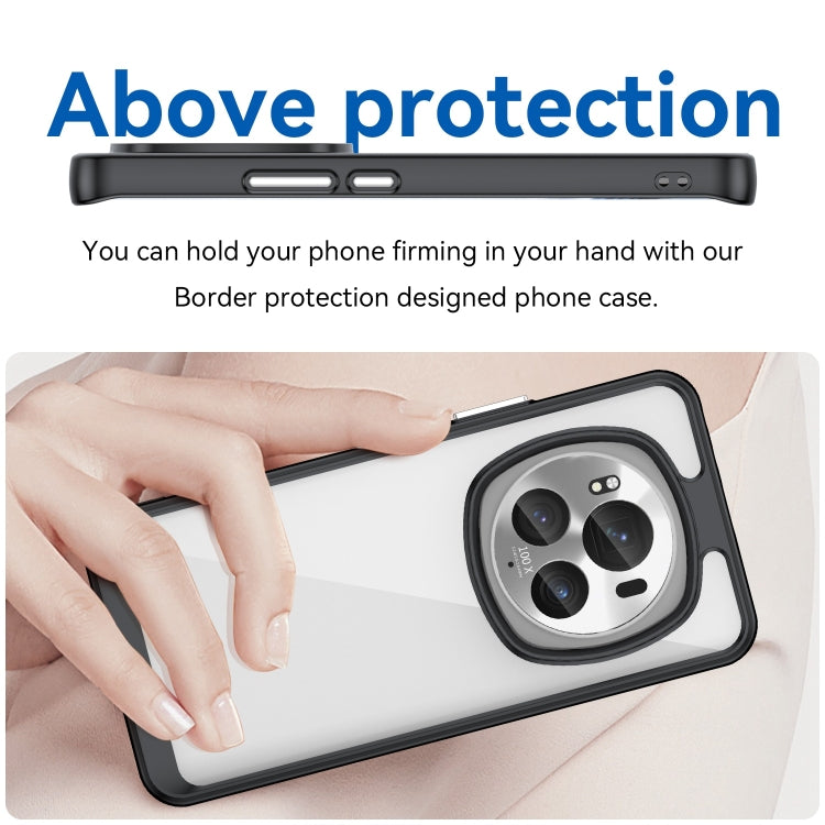 For Honor Magic6 Pro 5G Colorful Series Acrylic Hybrid TPU Phone Case(Black)