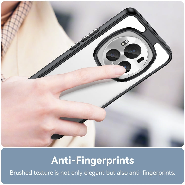 For Honor Magic6 Pro 5G Colorful Series Acrylic Hybrid TPU Phone Case(Black)