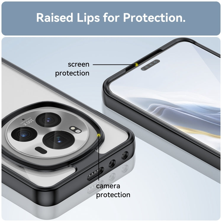 For Honor Magic6 Pro 5G Colorful Series Acrylic Hybrid TPU Phone Case(Black)