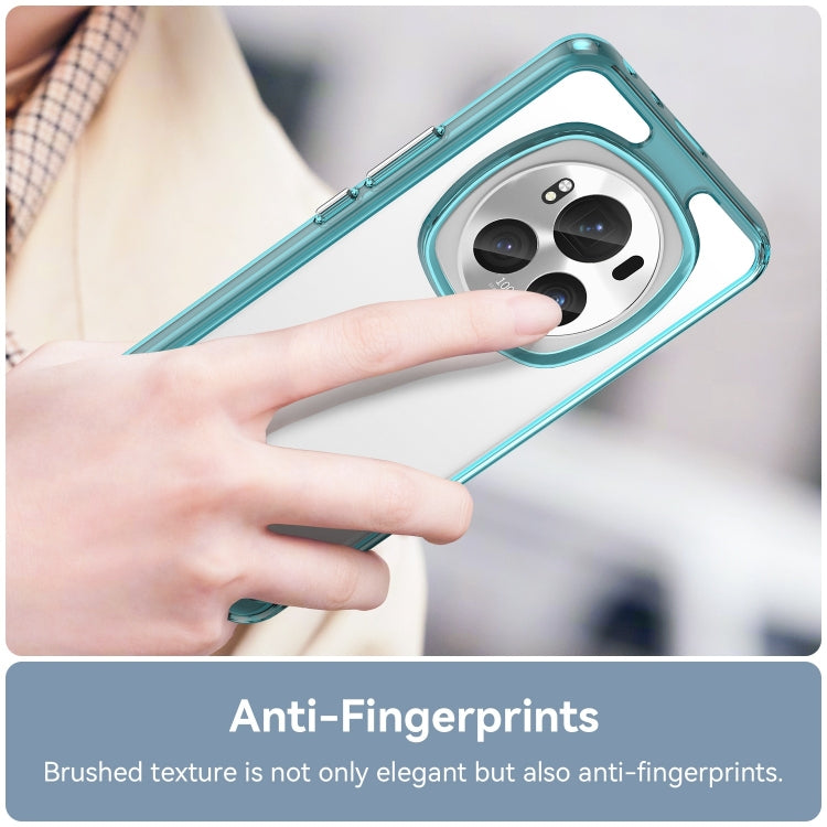 For Honor Magic6 Pro 5G Colorful Series Acrylic Hybrid TPU Phone Case(Transparent Blue)