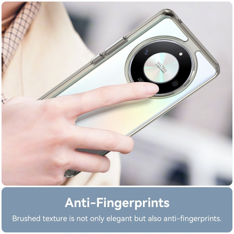 For Honor X50 Colorful Series Acrylic Hybrid TPU Phone Case(Transparent Grey)