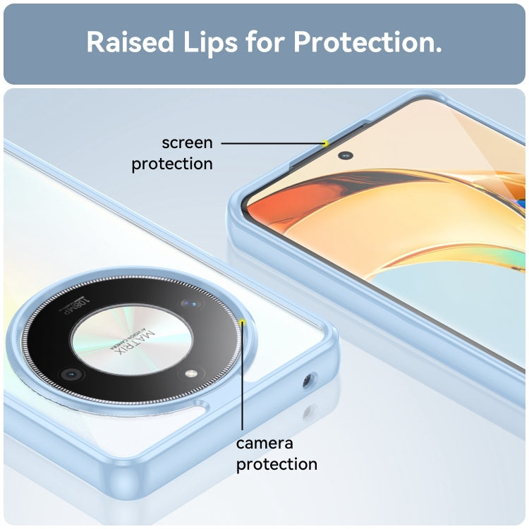 For Honor X50 Pro Colorful Series Acrylic Hybrid TPU Phone Case(Blue)