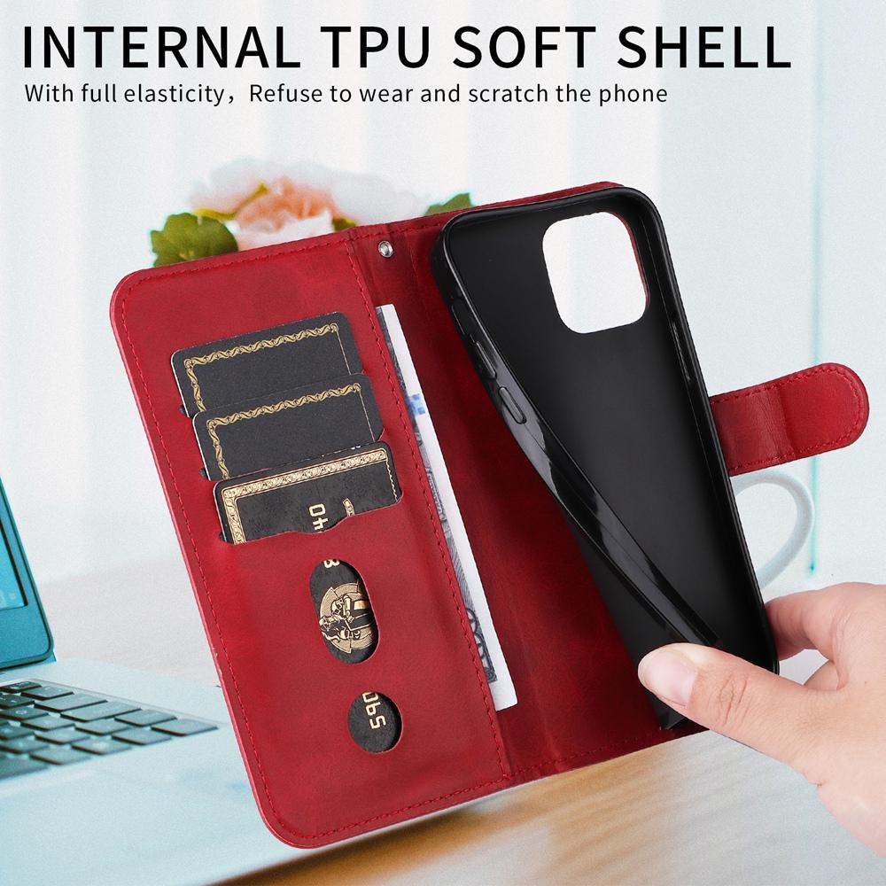 For vivo V50 Lite 4G / 5G Fashion Calf Texture Zipper Leather Phone Case(Red)