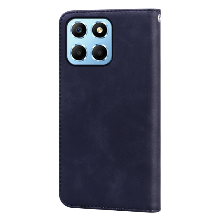 For Honor X8a Frosted Business Magnetic Horizontal Flip PU Phone Case(Black)