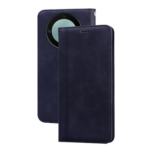 For Honor X9b Frosted Business Magnetic Horizontal Flip PU Phone Case(Black)