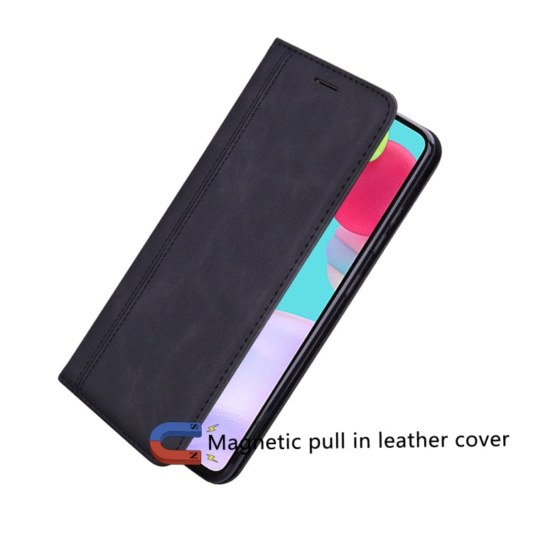 For Honor X9b Frosted Business Magnetic Horizontal Flip PU Phone Case(Black)