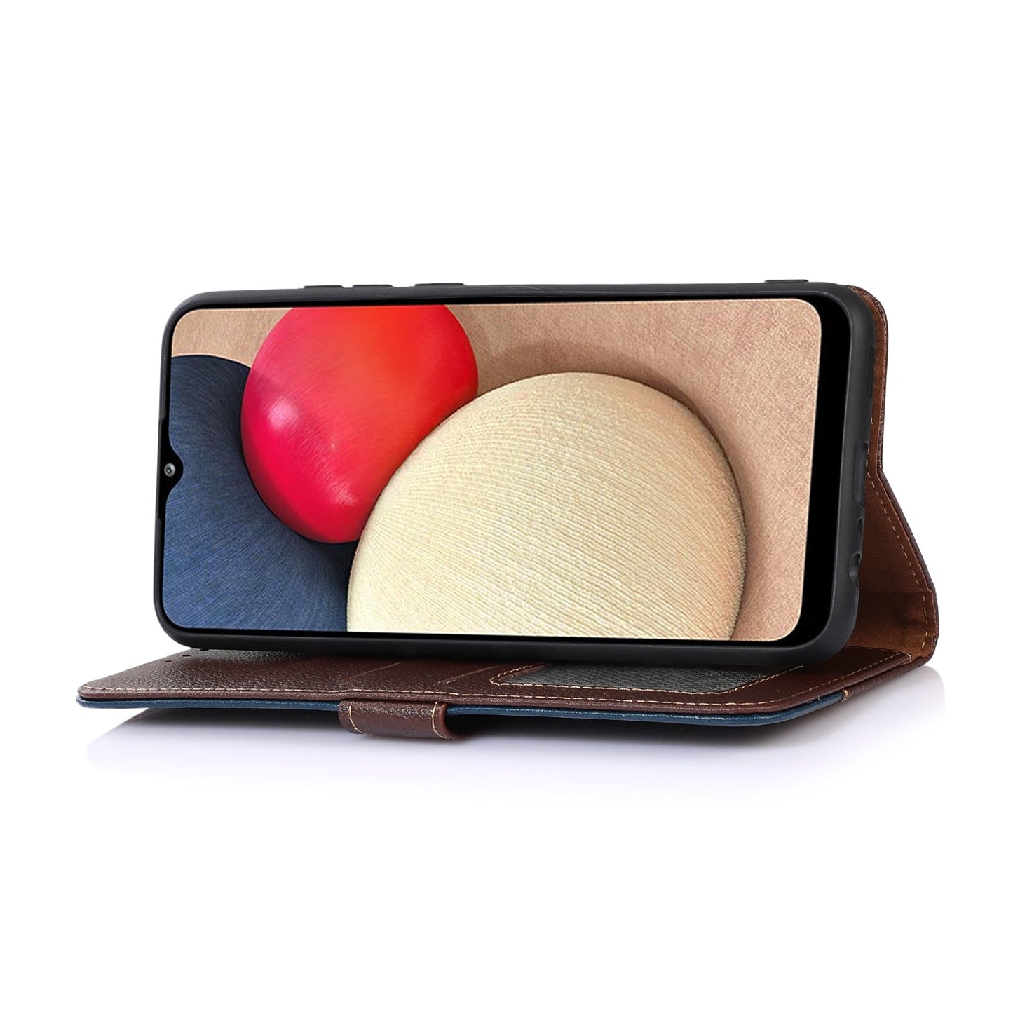 For iPhone 16e KHAZNEH Litchi Texture Leather RFID Phone Case(Brown)