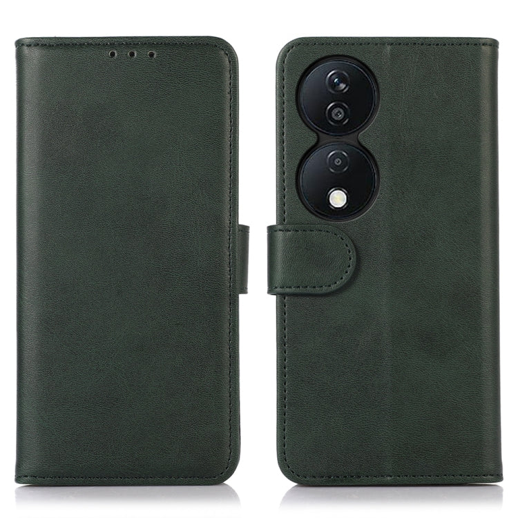 For Honor X7B / Huawei Enjoy 50 Plus Cow Texture Leather Phone Case(Green)