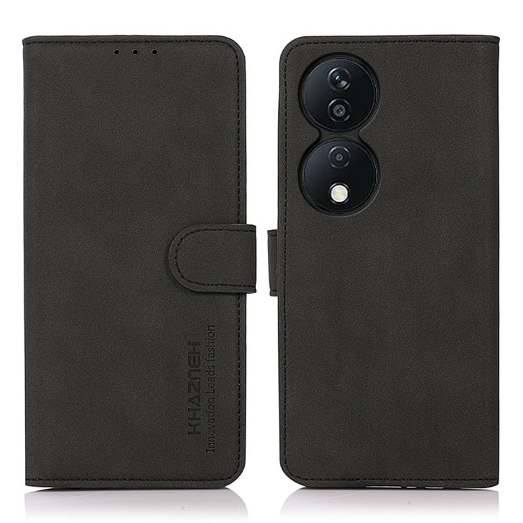 For Honor X7B / Huawei Enjoy 50 Plus KHAZNEH Matte Texture Leather Phone Case(Black)