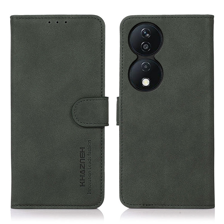 For Honor X7B / Huawei Enjoy 50 Plus KHAZNEH Matte Texture Leather Phone Case(Green)