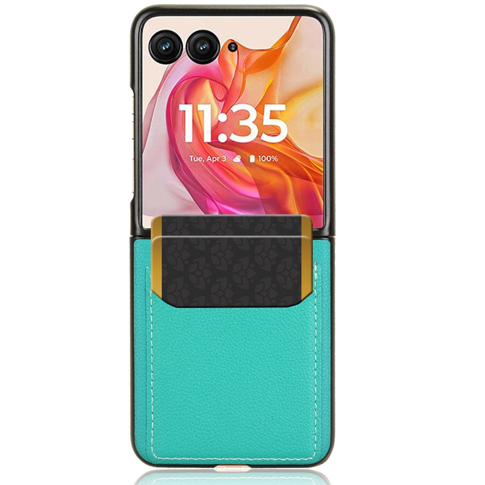For Motorola Razr 50 Ultra Litchi Texture Card Slot Phone Case(Green)