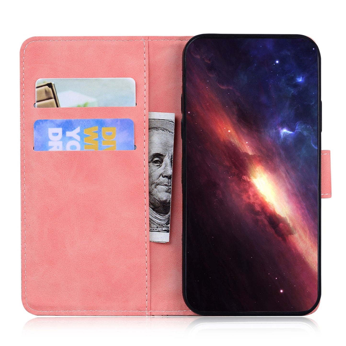For iPhone 16e Tiger Embossing Pattern Leather Phone Case(Pink)