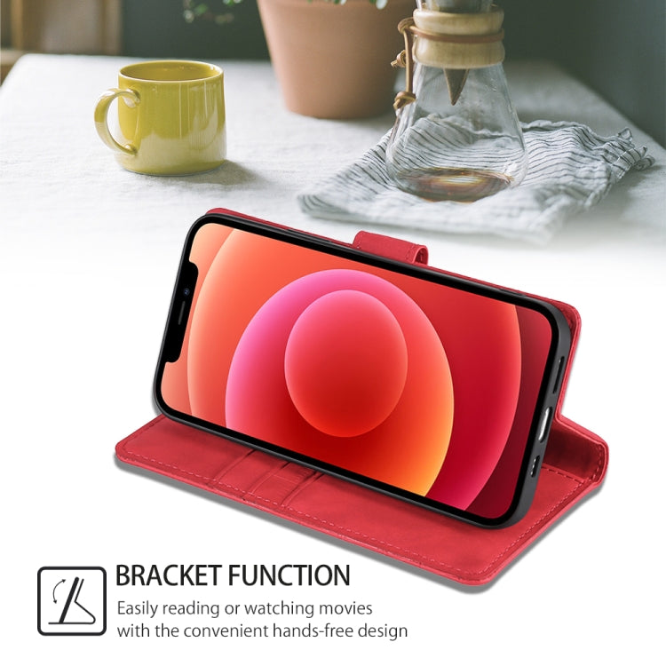 For Honor Magic6 Pro 5G Skin Feel Crocodile Magnetic Clasp Leather Phone Case(Red)