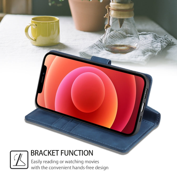 For Honor Magic6 5G Skin Feel Crocodile Magnetic Clasp Leather Phone Case(Blue)