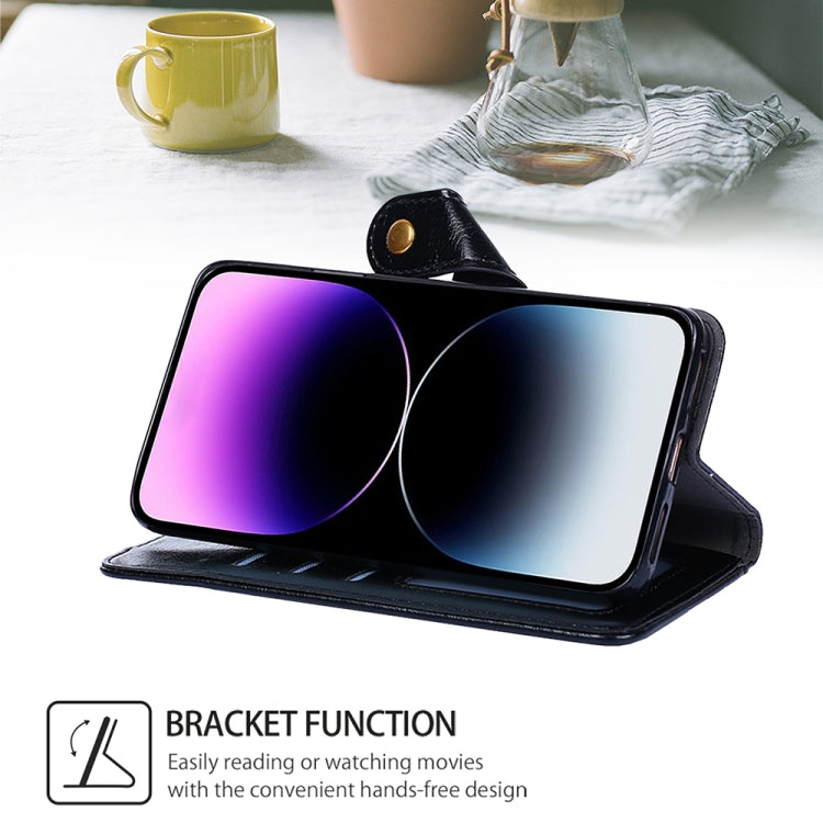 For Honor Magic6 Zipper Bag Leather Phone Case(Black)