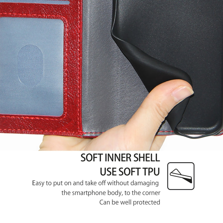 For Honor Magic6 Zipper Bag Leather Phone Case(Red)