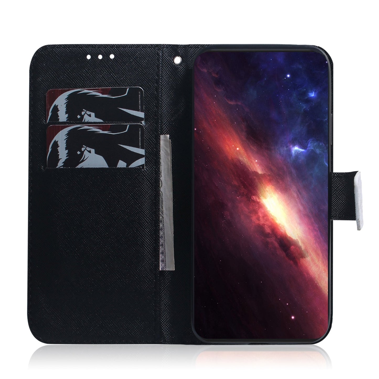 For iPhone 16e Coloured Drawing Flip Leather Phone Case(Panda)