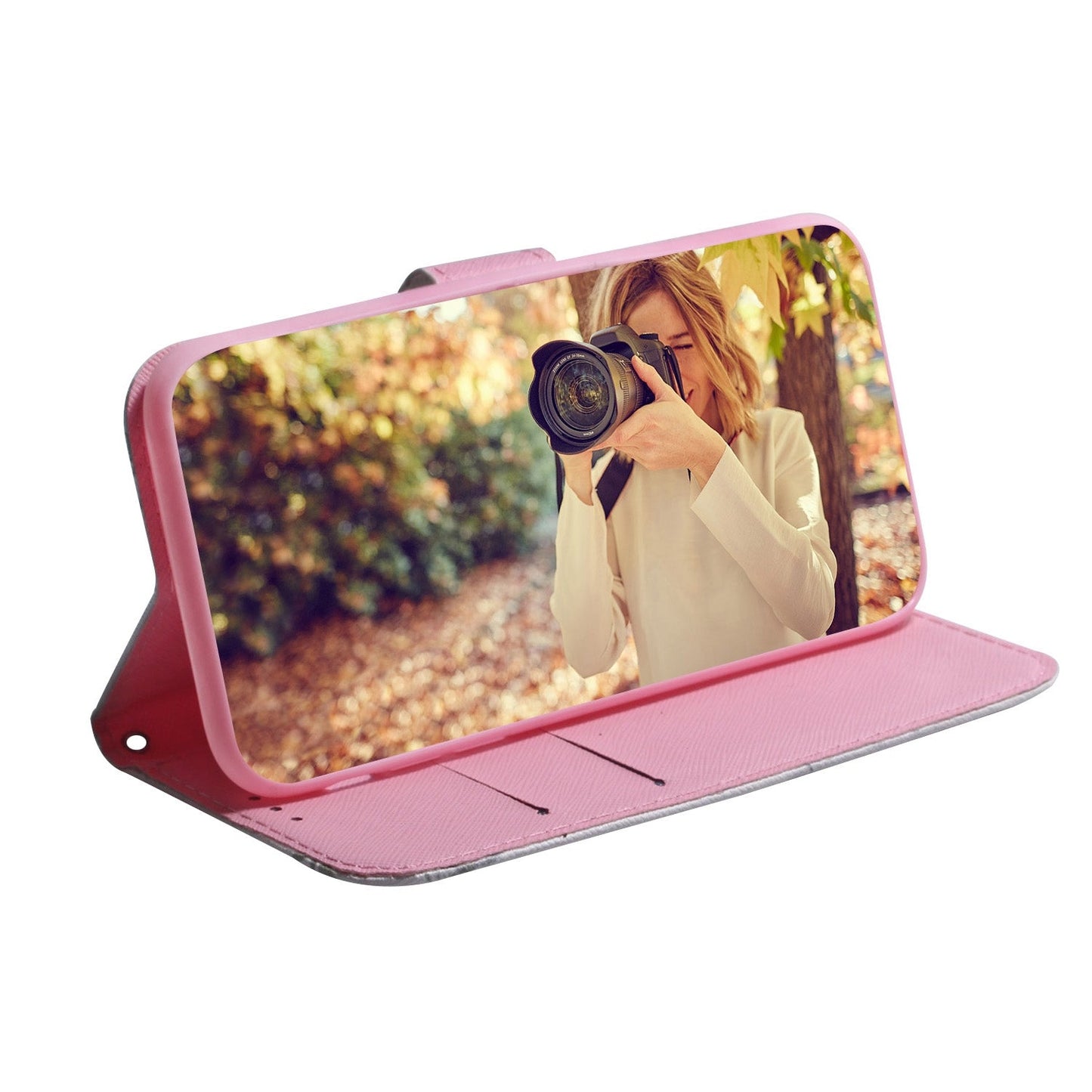 For iPhone 16e Coloured Drawing Flip Leather Phone Case(Magnolia)