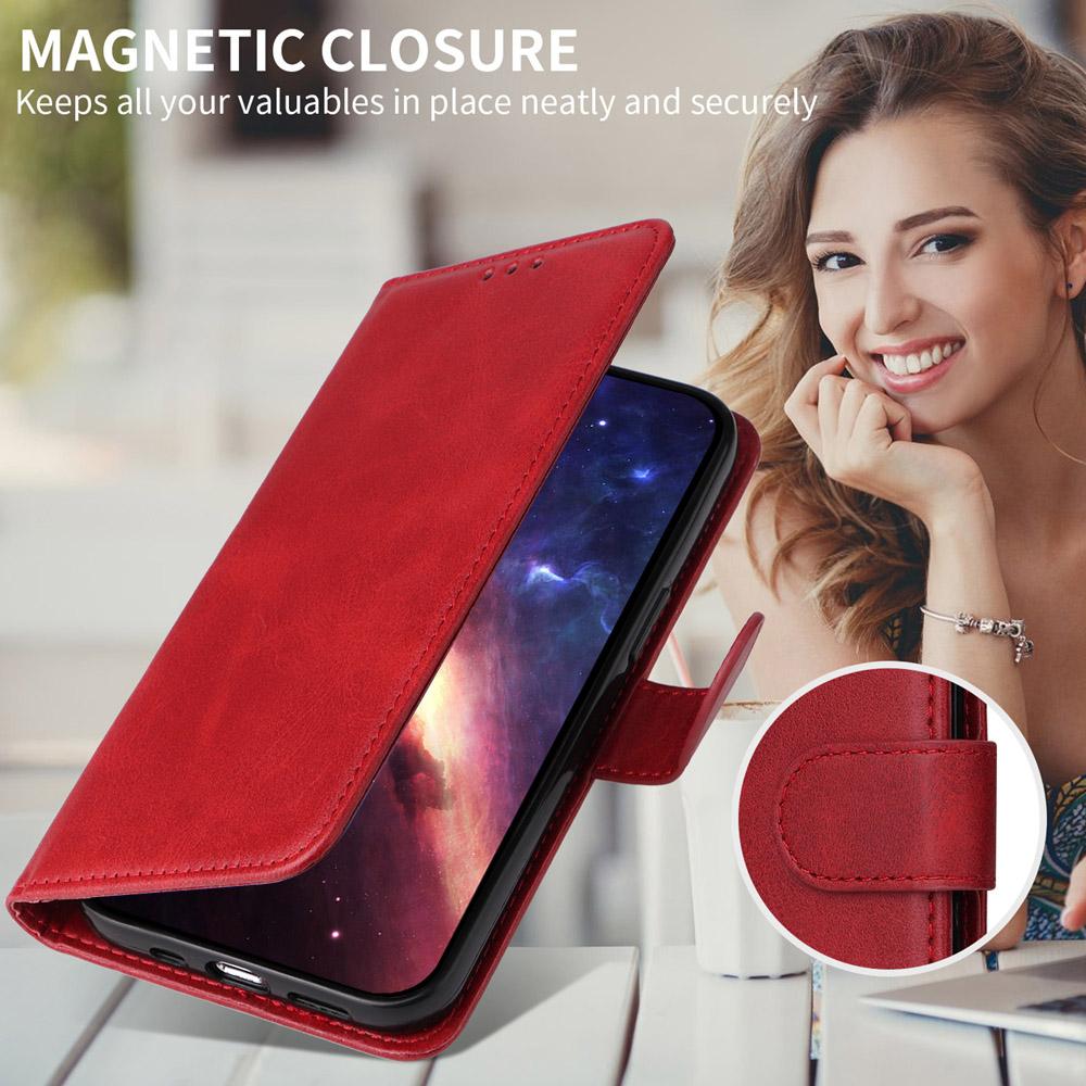 For vivo V50 Classic Calf Texture Flip Leather Phone Case(Red)