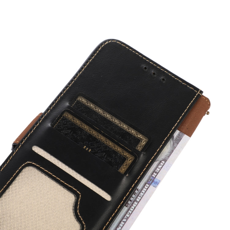 For Honor 100 Crazy Horse Top Layer Cowhide Leather Phone Case(Black)