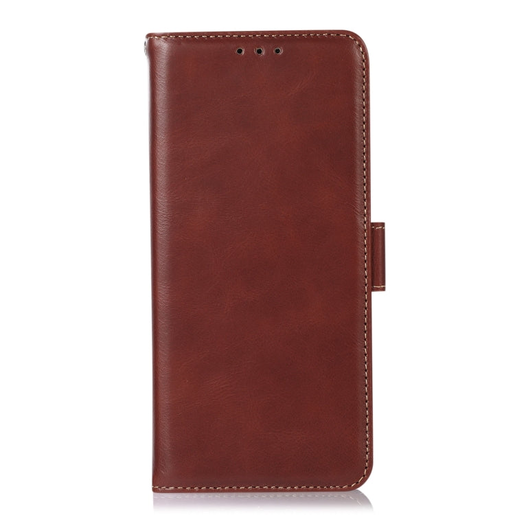 For Honor 100 Crazy Horse Top Layer Cowhide Leather Phone Case(Brown)