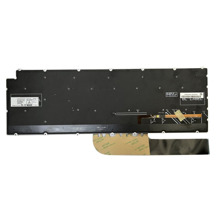 For Dell Inspiron 15 7590 / 7791 / 5584 US Version Backlight Laptop Keyboard(Silver)
