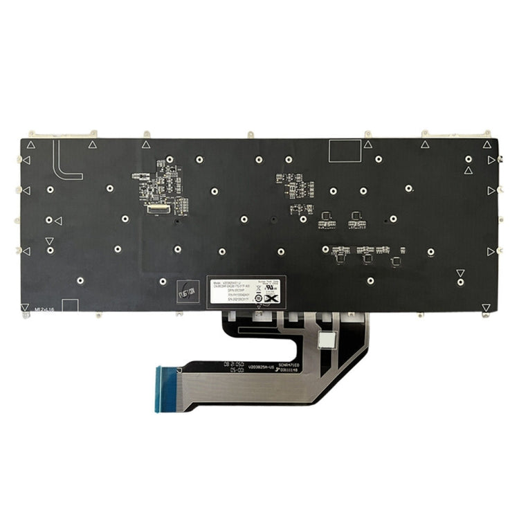 For Dell Alienware x15 R2 / R1 US Version Backlight Laptop Keyboard(Black)