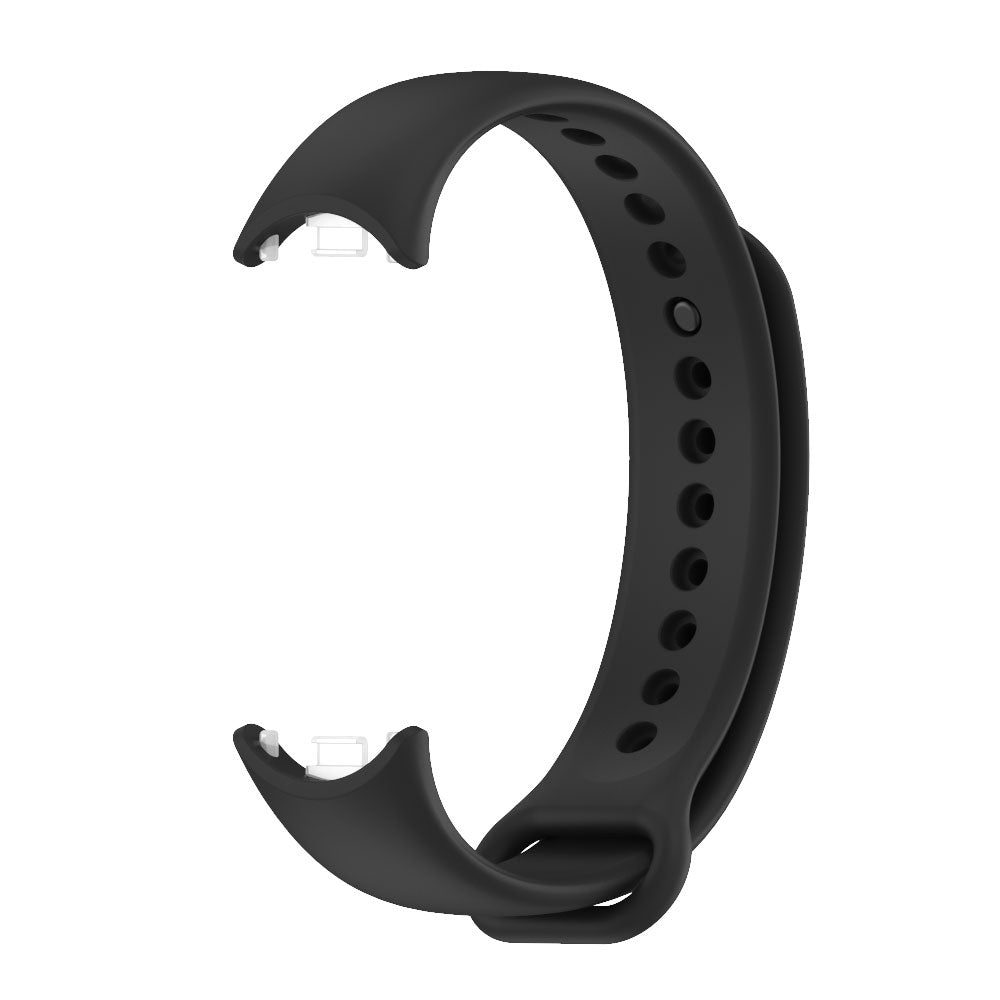 For Xiaomi Mi Band 8 Mijobs Solid Color Silicone Watch Band(Black)