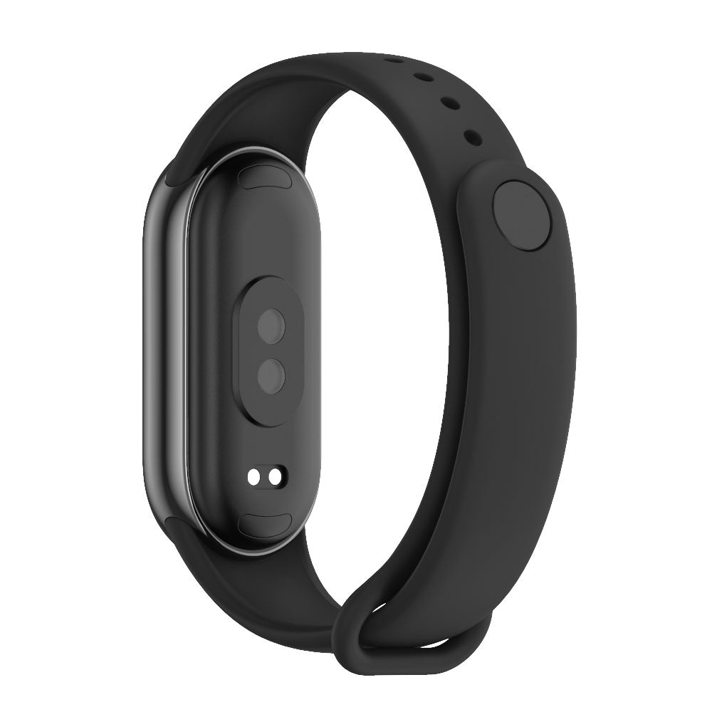 For Xiaomi Mi Band 8 Mijobs Solid Color Silicone Watch Band(Black)
