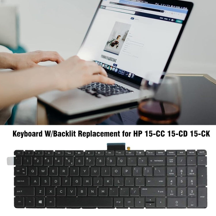 For HP 15-CC / 15-CD / 15-CK US Version Laptop Backlight Keyboard