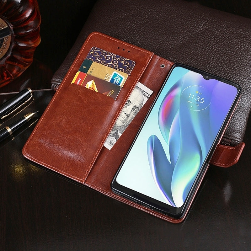 For vivo V50 5G Global idewei Crazy Horse Texture Leather Phone Case(Yellow)
