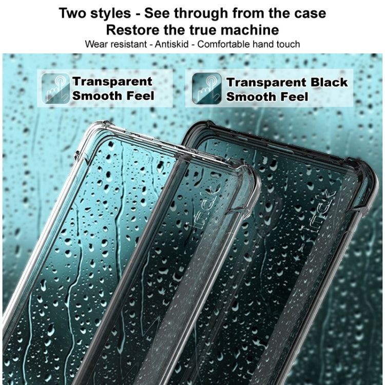 For Honor X9b 5G imak Shockproof Airbag TPU Phone Case(Transparent Black)