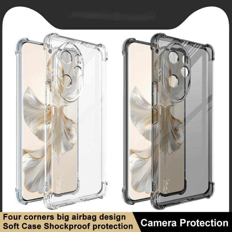 For Honor 100 Pro 5G imak Shockproof Airbag TPU Phone Case(Transparent Black)