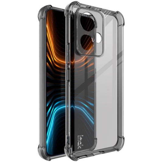 For Honor 90 GT 5G imak Shockproof Airbag TPU Phone Case(Transparent Black)