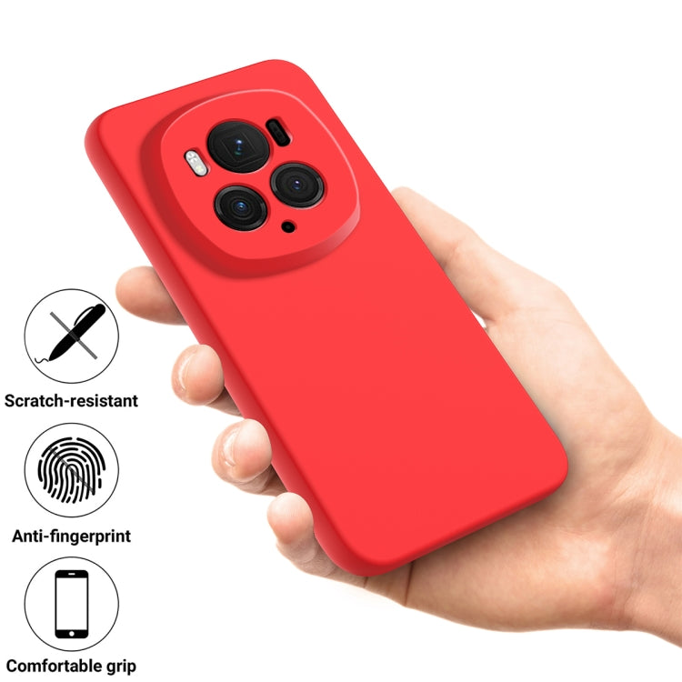 For Honor Magic6 Pro Pure Color Liquid Silicone Shockproof Phone Case(Red)